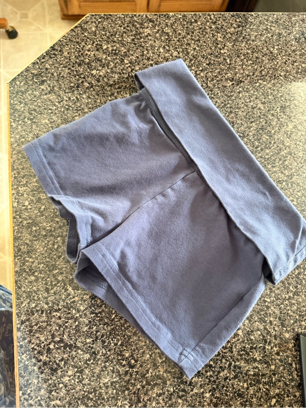 White fox fold over shorts